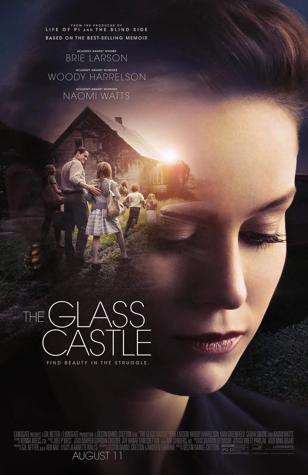 【电影】玻璃城堡 The Glass Castle (2017) 4K超高清 HDR 剧情/家庭/传记 英语中字 夸克百度迅雷UC网盘